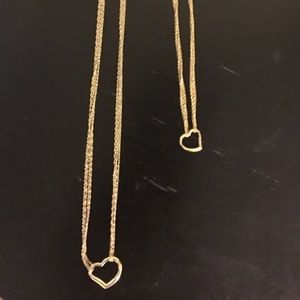 10k yellow gold necklace and bracelet set